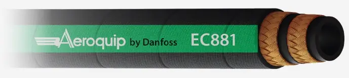 Aeroquip® EC881-6 | DN10 3/8" - 2 staal inlagen rubber slang - EN 857 2SC - WP 400 bar